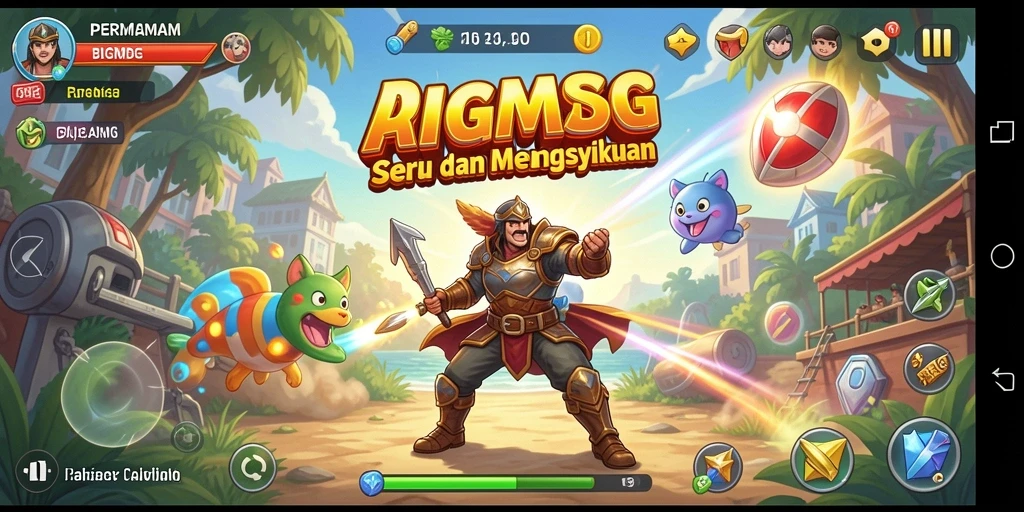 Gameplay seru dan berwarna dari BIGMSG dengan tantangan menarik.