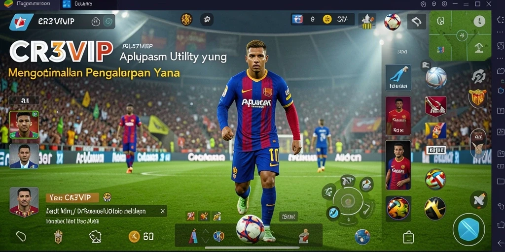 Tampilan antarmuka CR7VIP yang intuitif dan mudah digunakan.
