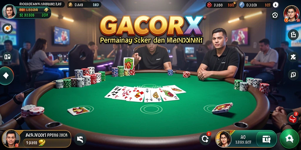 Tampilan menarik dari gameplay GACORX yang penuh aksi.