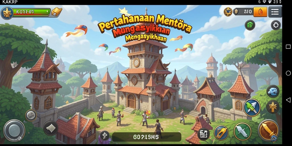 Gameplay menara pertahanan yang menegangkan dan seru.