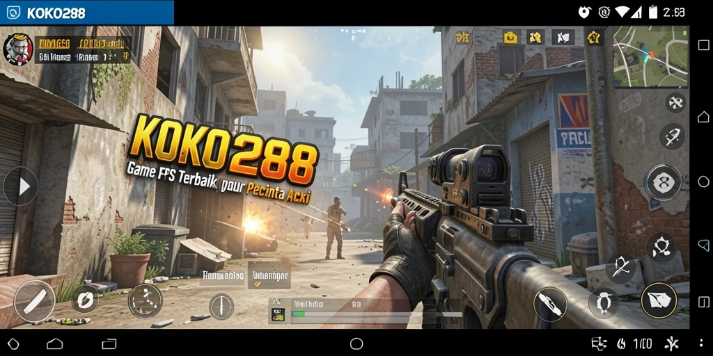 Skrinsut gameplay KOKO288 yang menunjukkan aksi pertempuran menegangkan.