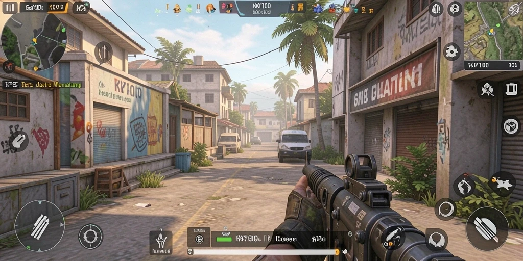 Screenshot gameplay KPK100 yang menampilkan aksi mendebarkan.