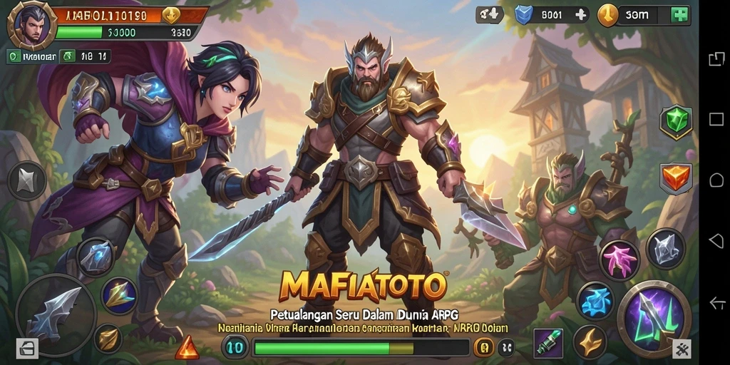 Tampilan gameplay MAFIATOTO yang penuh aksi di dunia ARPG.