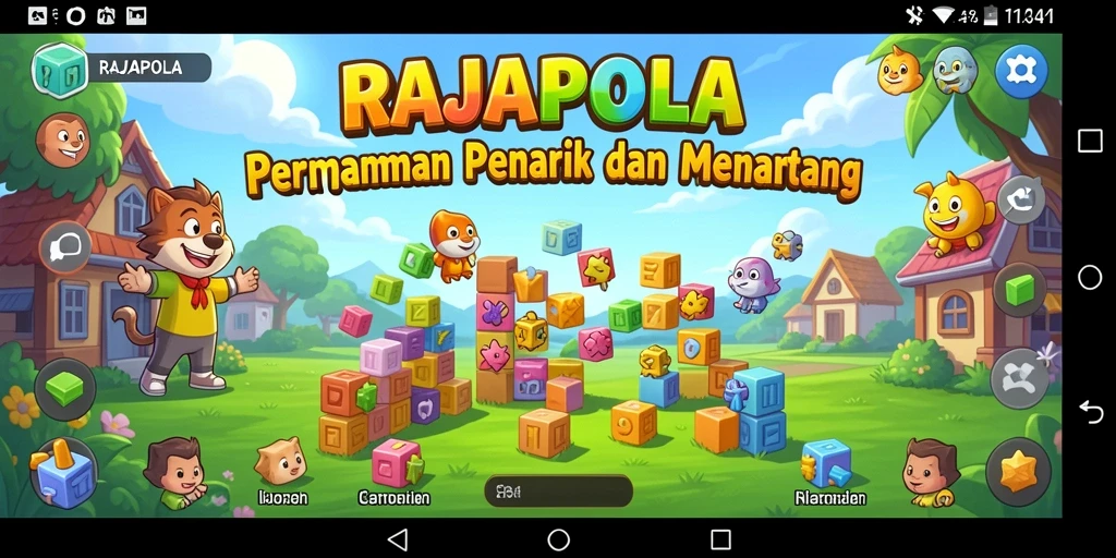 Tampilan gameplay RAJAPOLA yang menantang dan mengasyikkan.