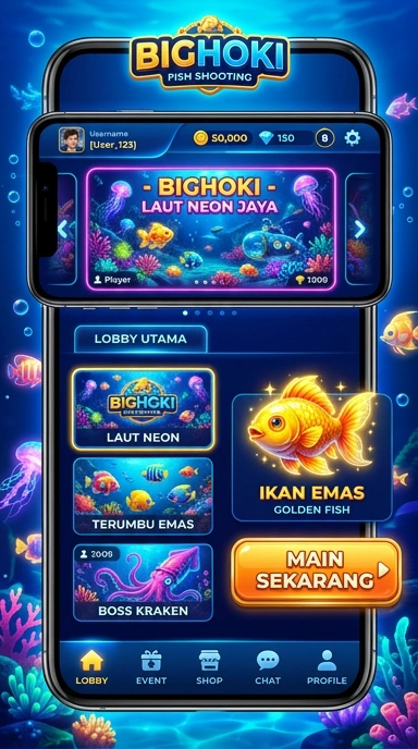 Proses unduh aplikasi bighoki di perangkat Android.